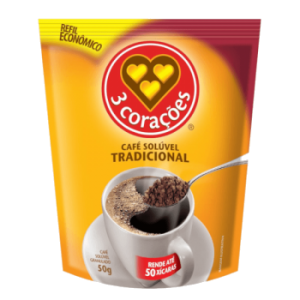 CAFE SOLUVEL 3 CORAÇÕES TRADICIONAL 50G REFIL