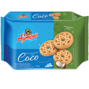 BISCOITO AMANTEIGADO DE COCO 330G AYMORE