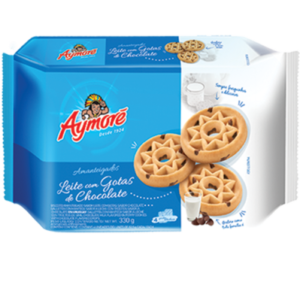BISCOITO AMANTEIGADO LEITE GOTAS DE CHOCOLATE 330G